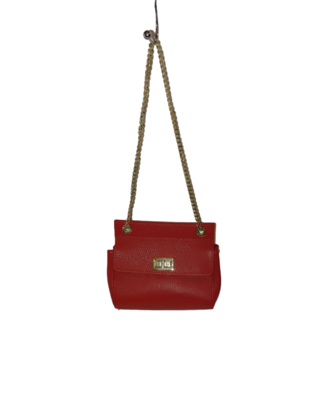 Made in Italy Genuine Leather Chain Bag